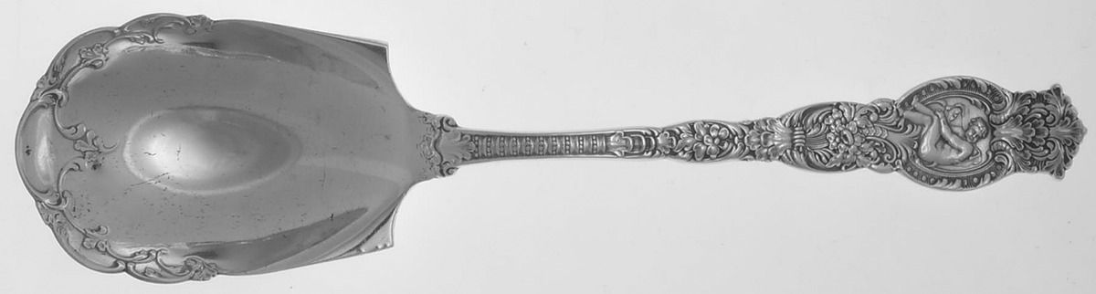 Ariel (Sterling, 1895) Small Solid Berry/Casserole Spoon by Wendell-1