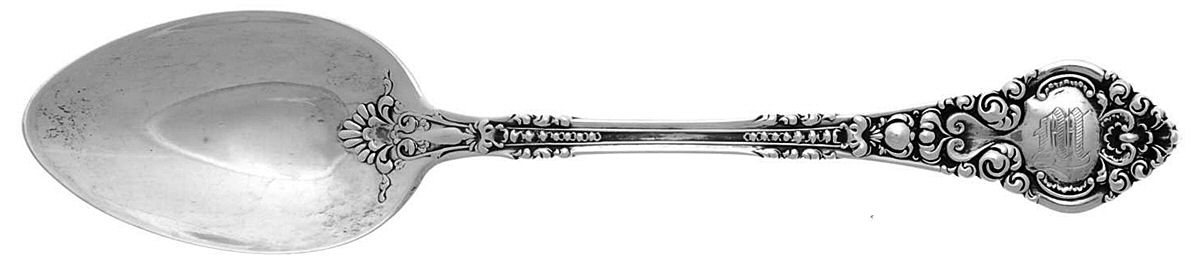 Athenia (Sterling, 1890) Monogram Teaspoon by Wendell-1