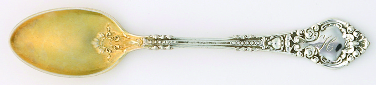 Athenia (Sterling, 1890) Monogram Demitasse Spoon by Wendell-1