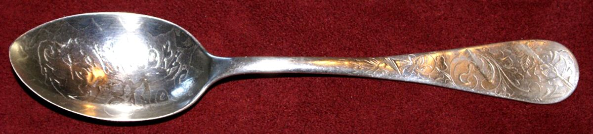 Engraved No 3 (Sterling, 1885) Teaspoon by Wendell-1
