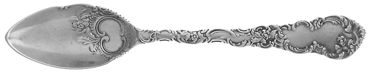 Junior Rococo (Sterling, 1896) Fruit/Orange Spoon by Wendell-1