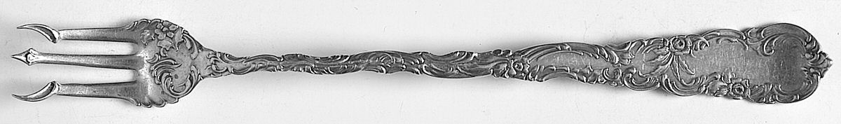 Junior Rococo (Sterling, 1896) Oyster Fork by Wendell-1