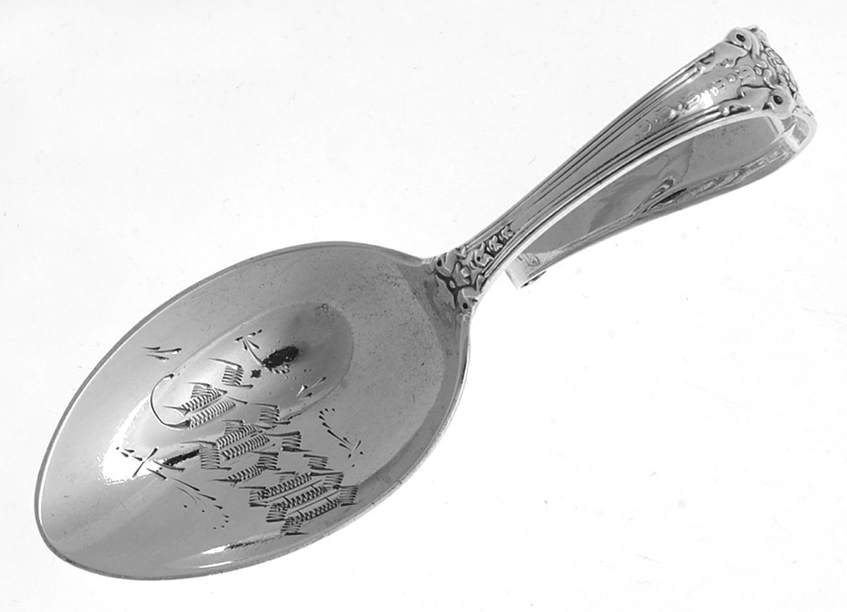 Emperor (Sterling) Curved Handle Baby Spoon by Wendell-1