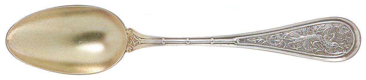 Bird (Sterling, 1865) Five O'Clock Teaspoon by John R Wendt-1