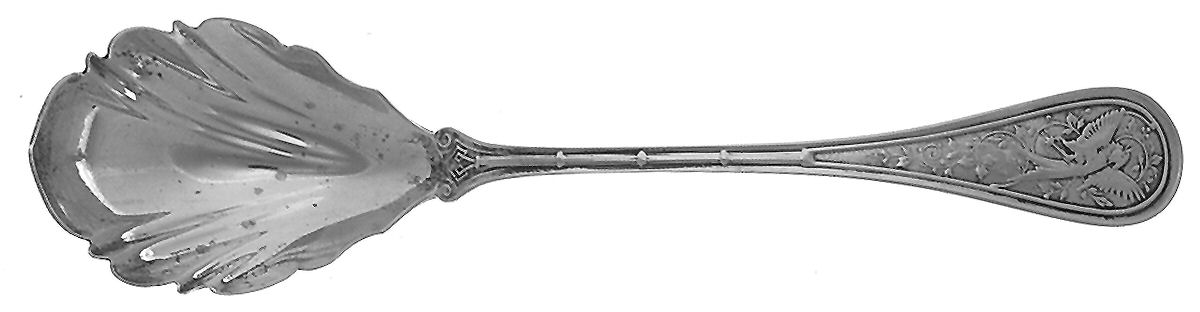 Bird (Sterling, 1865) Large Jelly Spoon by John R Wendt-1