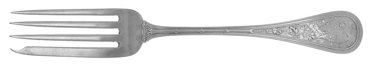Bird (Sterling, 1865) Monogram Individual Salad Fork by John R Wendt-1
