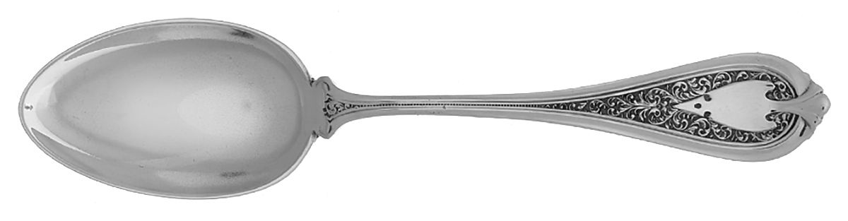 Florentine (Sterling, 1870, no monogram) Demitasse Spoon by John R Wendt-1