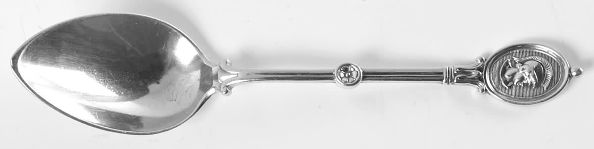 Medallion (Sterling, 1862) Demitasse Spoon by John R Wendt-1