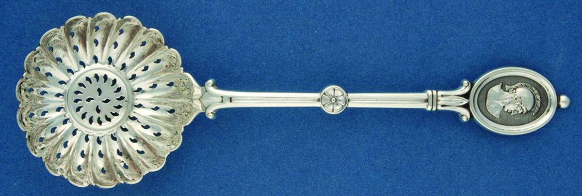 Medallion (Sterling, 1862) Large Sugar Sifter by John R Wendt-1