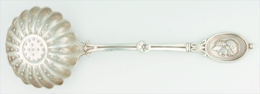 Medallion (Sterling, 1862) Large Sugar Sifter by John R Wendt-1