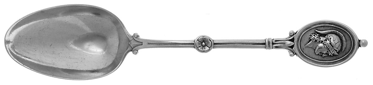 Medallion (Sterling, 1862) Teaspoon by John R Wendt-1