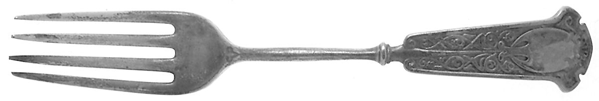 Arabesque (Sterling, 1870, No Monograms) Fork by John R Wendt-1