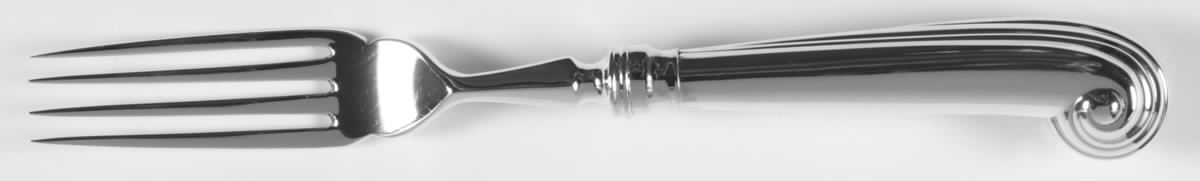 English Onslow (Sterling) Individual Hollow Pistol Fish Fork (Sld) by Worcester-1