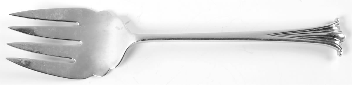 English Onslow (Sterling) Medium Solid Cold Meat Serving Fork by Worcester-1