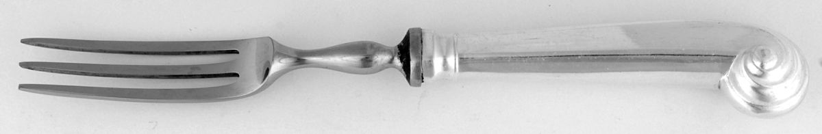 English Onslow (Sterling) Individual Fruit Fork with Stainless Tines by Worcester-1