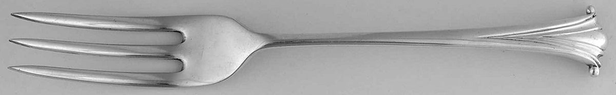 English Onslow (Sterling) 3-Tine Salad Fork by Worcester-1