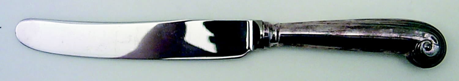 King George (Silverplate) New French Hollow Pistol Knife by Worcester-1