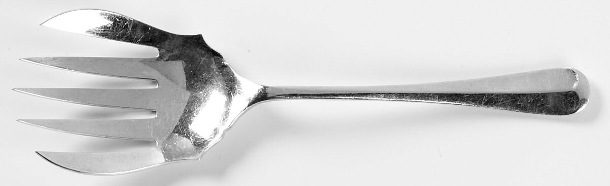 Queen Anne (Silverplate) Solid Salad Serving Fork by Worcester-1