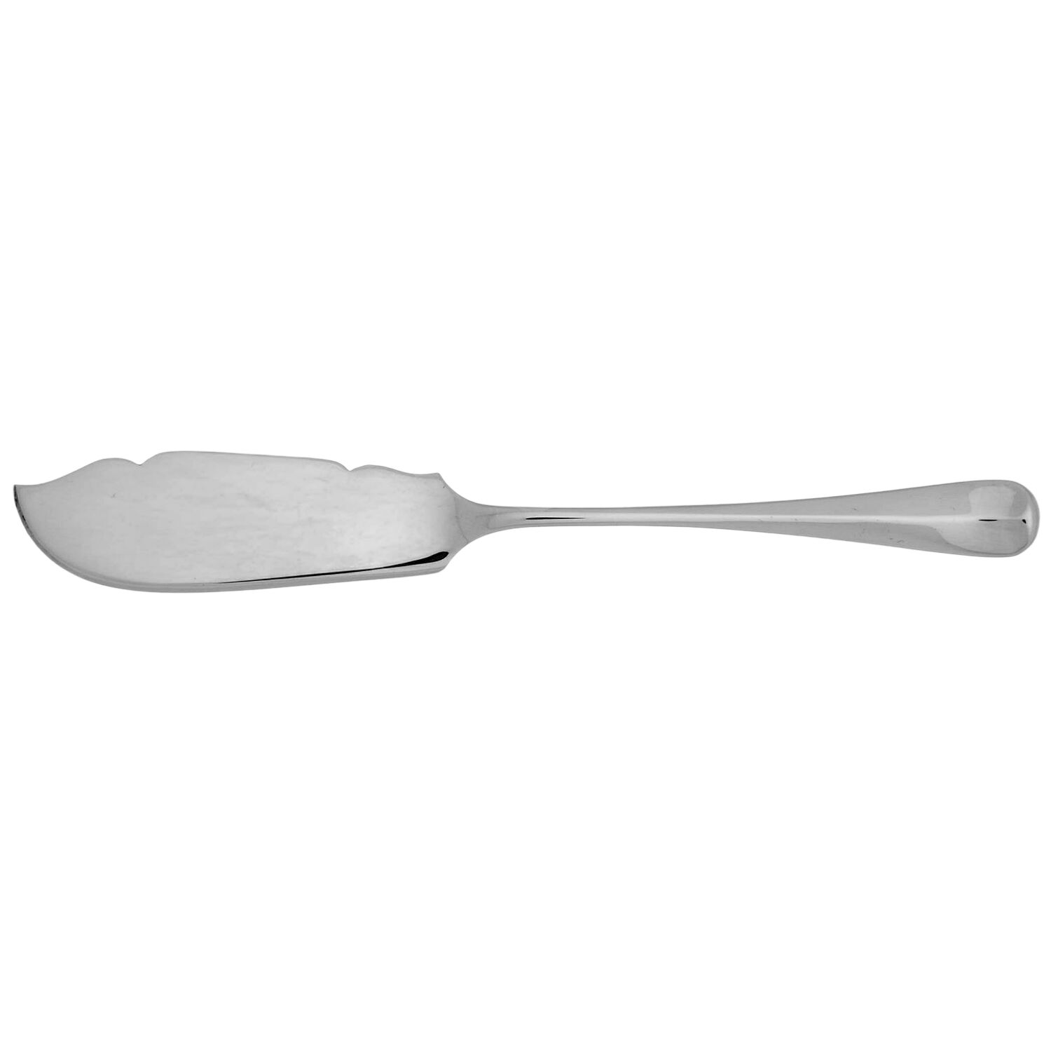Rib Rat Tail (Sterling) Flat Handle Master Butter Knife by Worcester-1