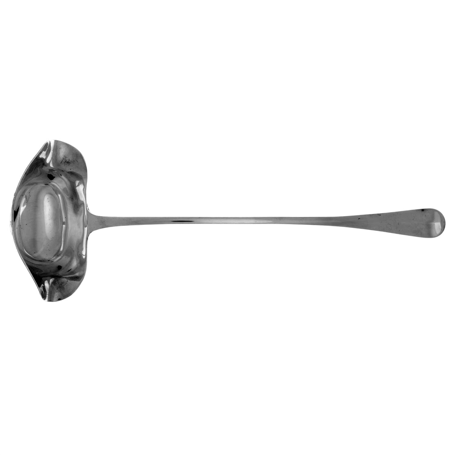 Rib Rat Tail (Sterling) Punch Ladle Solid Piece by Worcester-1