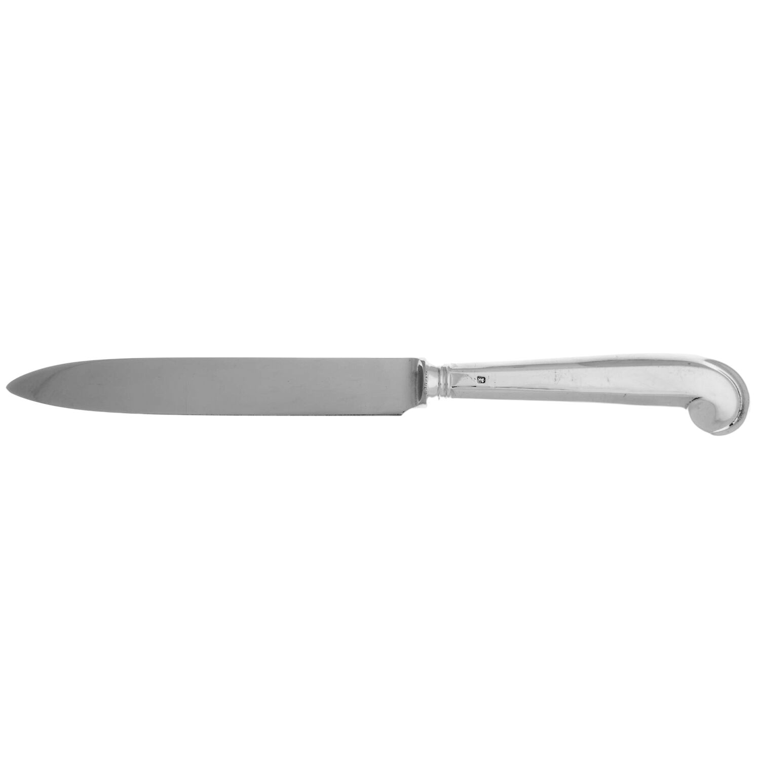 Rib Rat Tail (Sterling) Individual Fruit Knife with Stainless Blade by Worcester-1