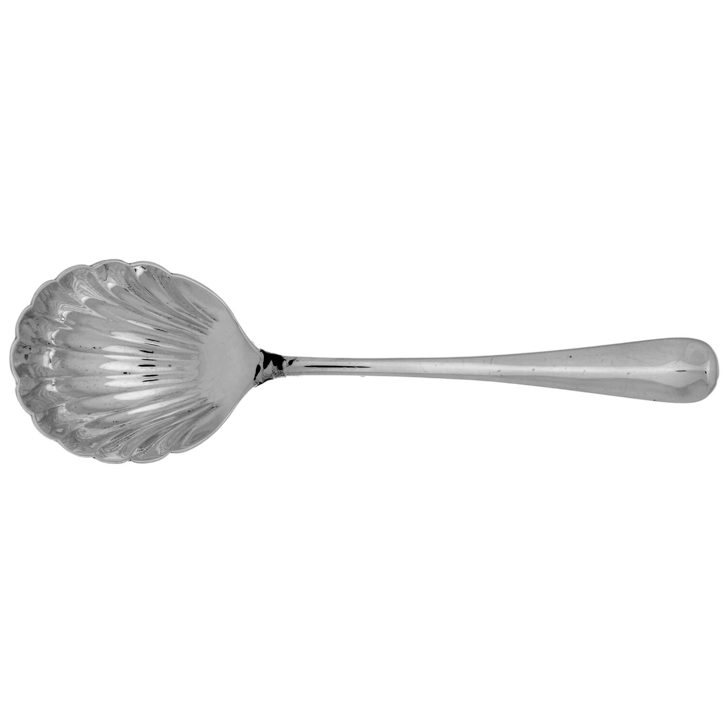 Rib Rat Tail (Sterling) Sugar Shell Spoon by Worcester-1