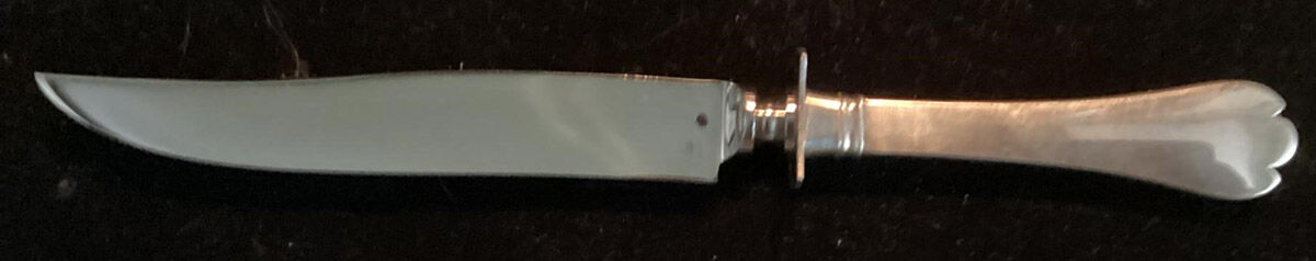 Stuart Trifid (Sterling) Small Carving Knife W/Sterling Guard by Worcester-1