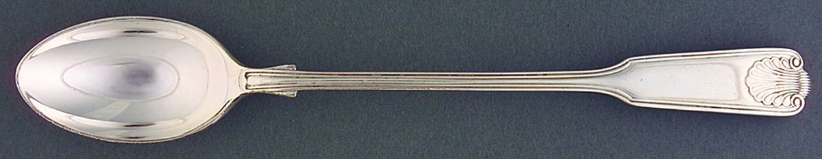 Thread & Shell (Silverplate) Iced Tea Spoon by Worcester-1