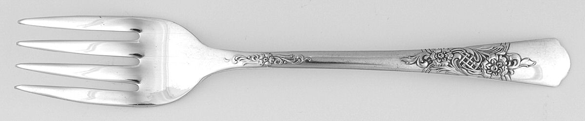 Wood Rose (Silverplate, 1950) Individual Salad Fork by Wood Rose Silver Plate-1