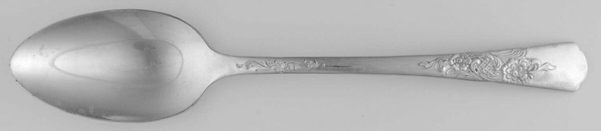 Wood Rose (Silverplate, 1950) Tablespoon (Serving Spoon) by Wood Rose Silver Plate-1