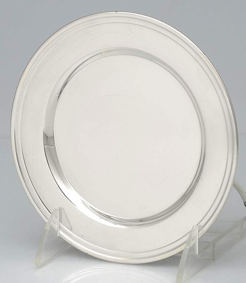 Silverplate Hollowware Bread Plate by W & S Blackington Co-1