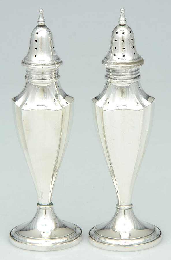 Sterling Hollowware Weighted Salt and Pepper Set by Webster Co-1