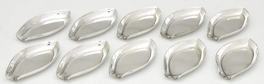 Sterling Hollowware (Set of 10) 2" Ashtrays by Webster Co-1