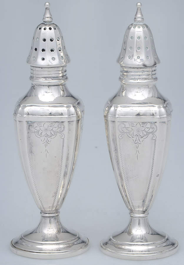 Sterling Hollowware Weighted Salt and Pepper Set by Webster Co-1