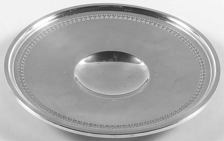 Sterling Hollowware Footed Sterling Sandwich Plate by Webster Co-1
