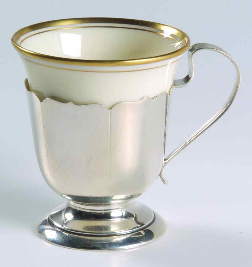 Sterling Hollowware Demitasse Cup & Lenox Liner by Webster Co-1
