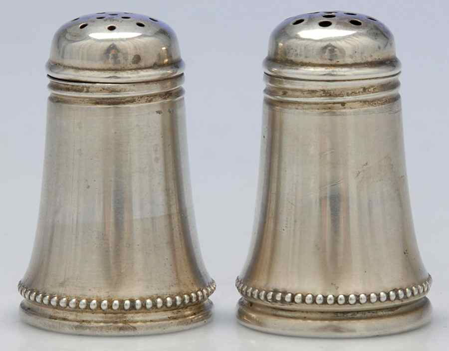 Sterling Hollowware Individual Salt & Pepper by Webster Co-1