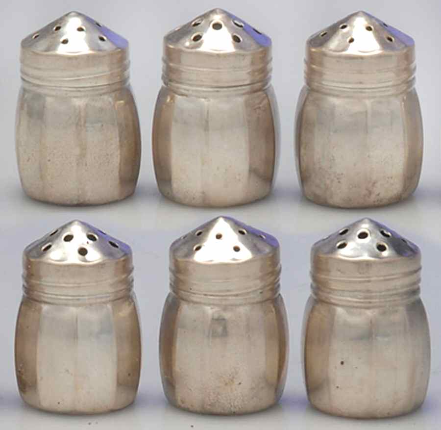 Sterling Hollowware Individual Salt and Pepper (3 Sets) by Webster Co-1