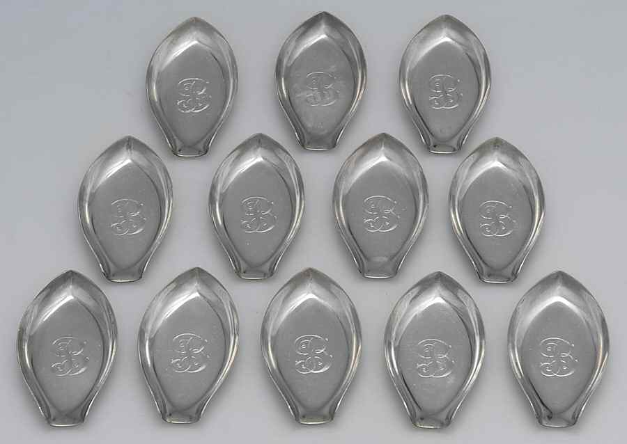 Sterling Hollowware Set of 12-2" Ashtray by Webster Co-1