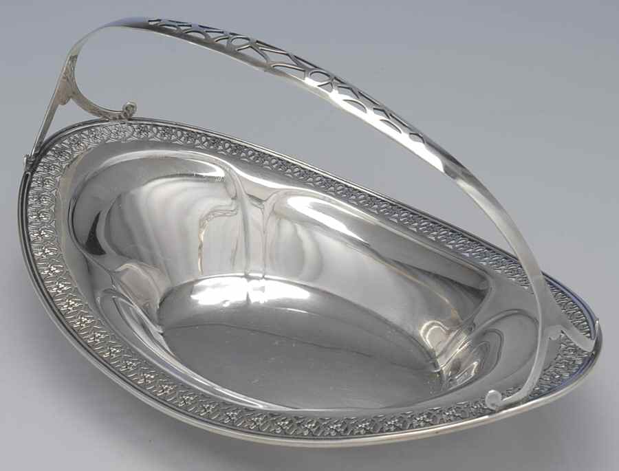 Sterling Hollowware Handled Bread Basket by Webster Co-1