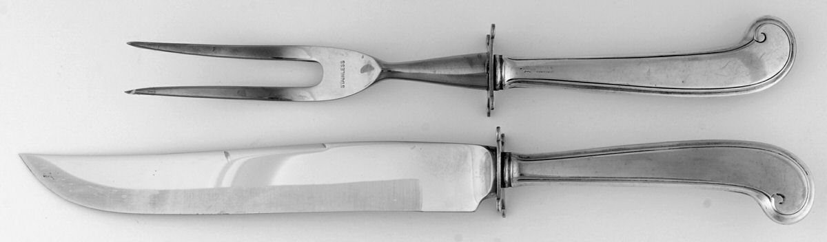 WSC13 (STERLING) Small Stainless Blade 2-Piece Steak Carving Set by Webster Co-1