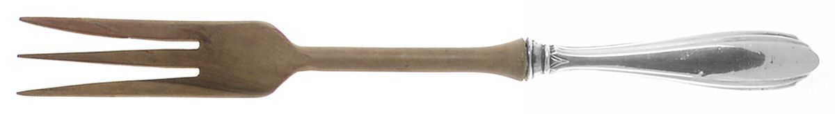 WSC3 (STERLING) Salad Serving Fork with Wooden Prongs by Webster Co-1