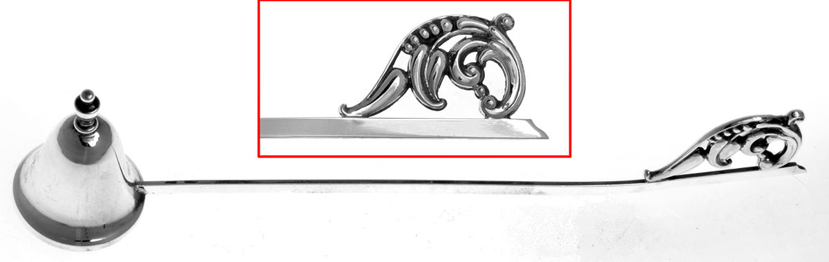 WSC4 (STERLING) Candle Snuffer with Sterling Implement by Webster Co-1