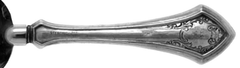WSC6 (STERLING) Pie Server with Silverplate Blade by Webster Co-1