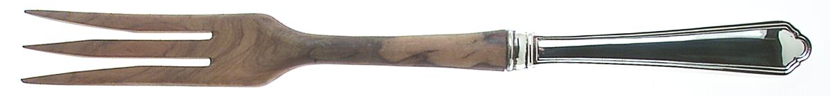 WSC7 (STERLING) Salad Serving Fork with Wooden Prongs by Webster Co-1