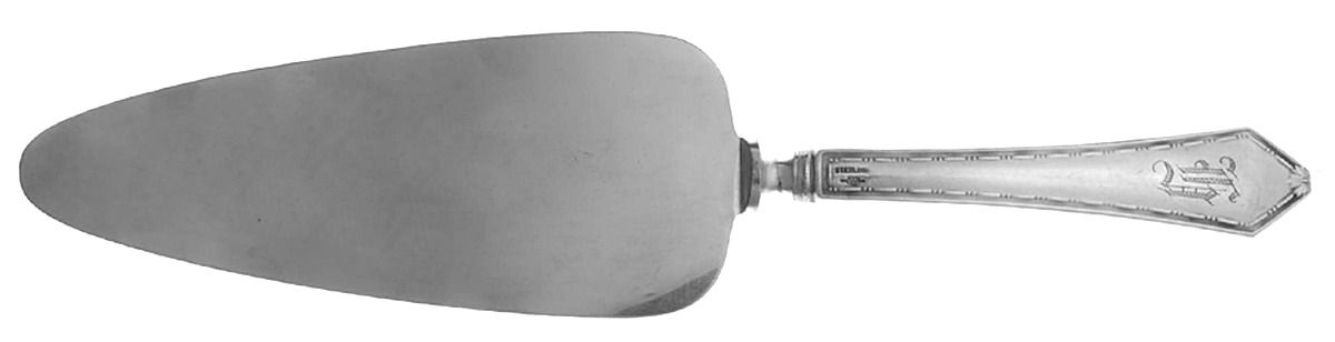 WSC9 (STERLING) Pie Server with Silverplate Blade by Webster Co-1