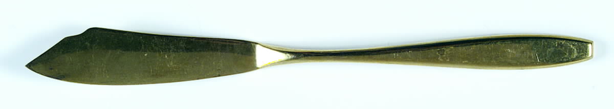 Golden Autumn Symphony (Gold Electroplate) Flat Handle Master Butter Knife by Westminster-1