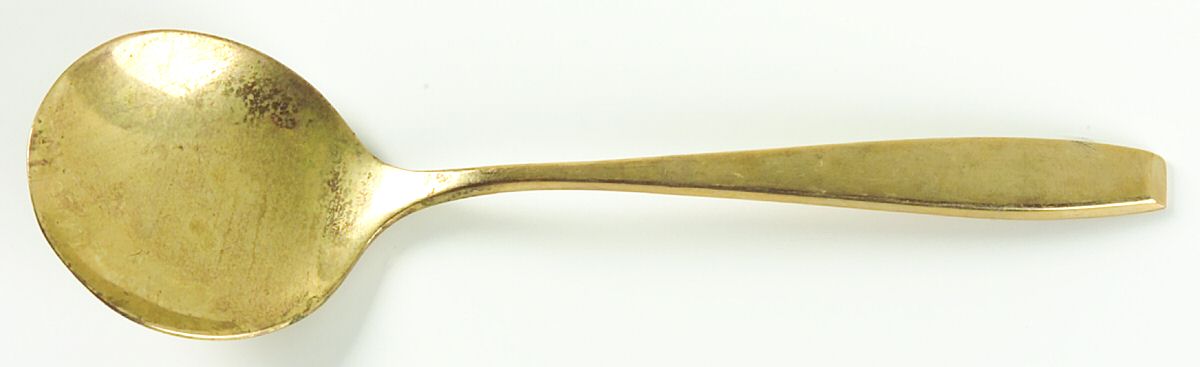 Golden Autumn Symphony (Gold Electroplate) Round Bowl Soup Spoon (Cream Soup) by Westminster-1