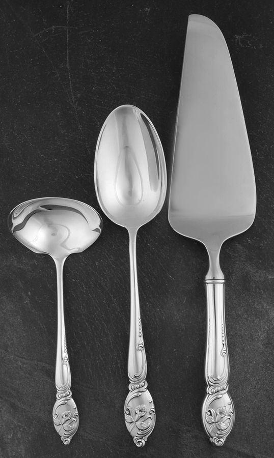 Enchanting Orchid (Sterling, 1950) 3 Piece Completer Set by Westmorland Silver-1