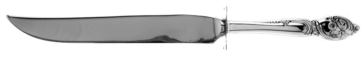Enchanting Orchid (Sterling, 1950) Small Steak Carving Knife with Stainless Blade by Westmorland Silver-1
